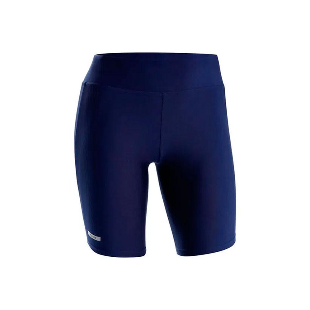 Shorts Legging Feminino de Corrida Azul Marinho Kalenji - 1
