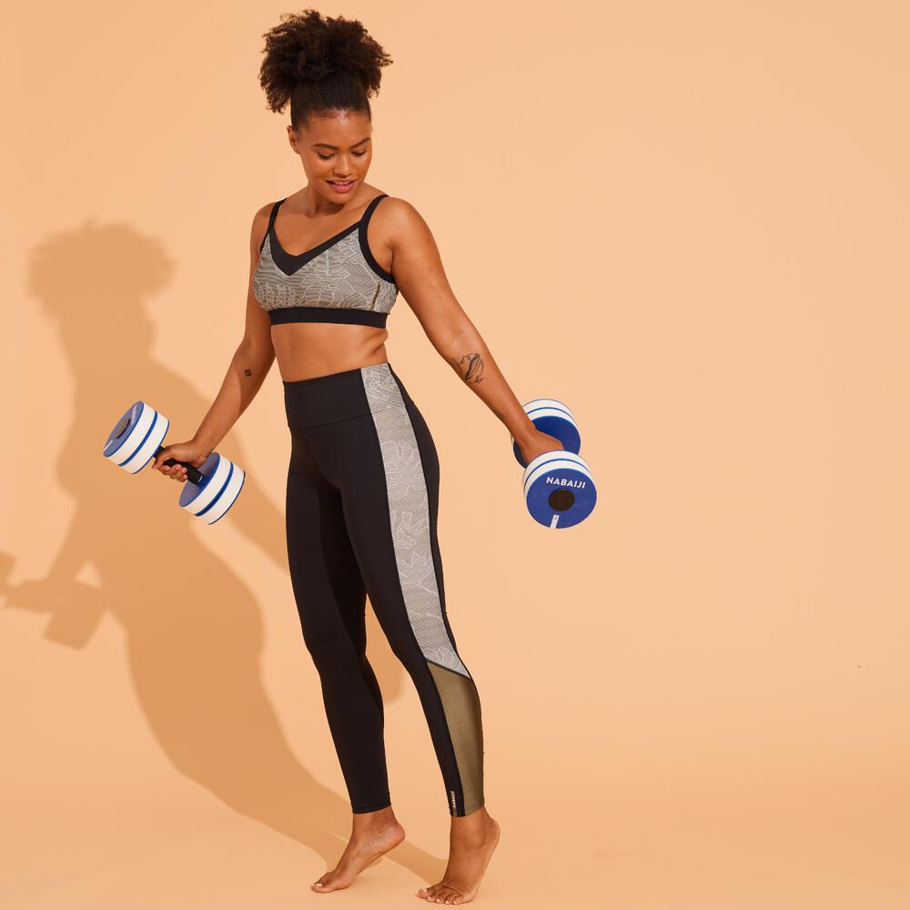 Legging Feminina de Hidroginástica Estampado Nabaiji - 1