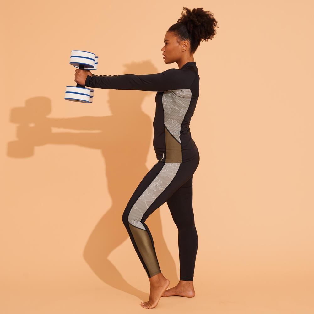 Legging Feminina de Hidroginástica Estampado Nabaiji - 10