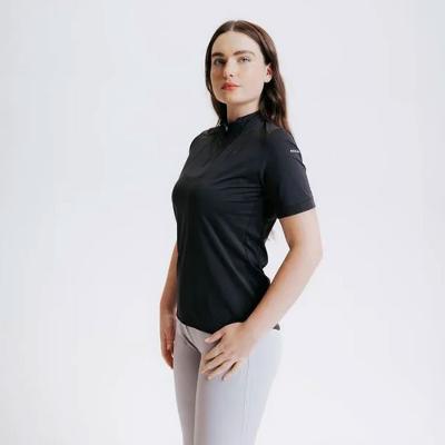 Polo Feminina de Equitação de Manga Curta Fouganza