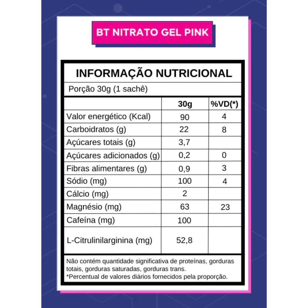 BT Nitrato Gel com L-Citrulinilarginina sabor Pink Lemonade - 2