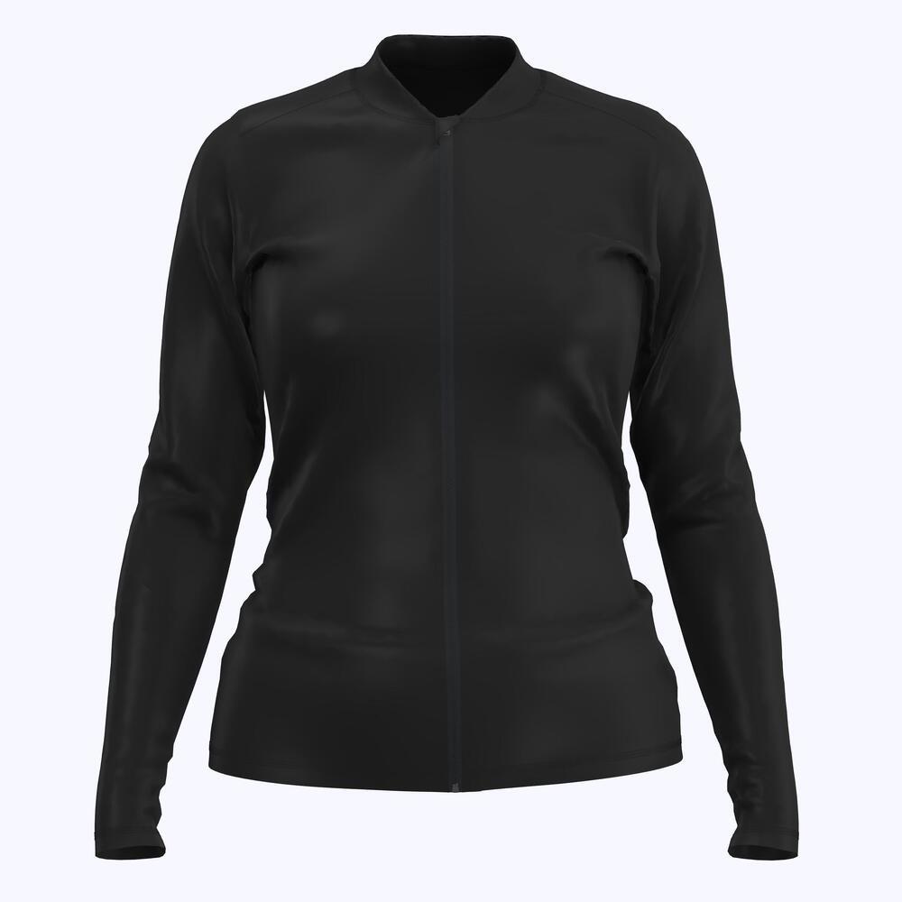 Camiseta solar Feminina Manga Comprida com Fecho Mulher - 3