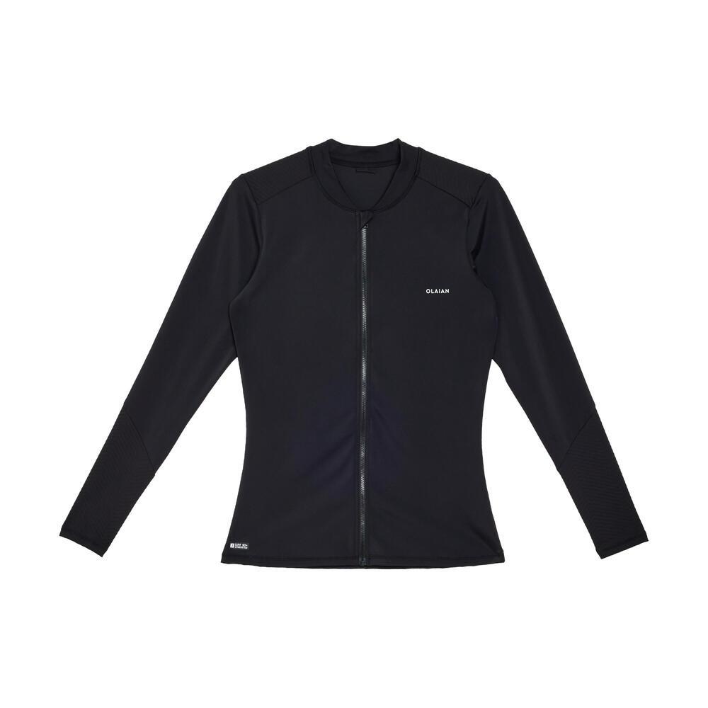 Camiseta solar Feminina Manga Comprida com Fecho Mulher - 6