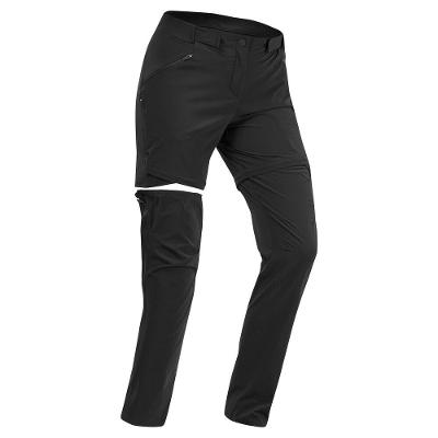 Calça Feminina Modulável de Trilha MH550 Quechua Preto