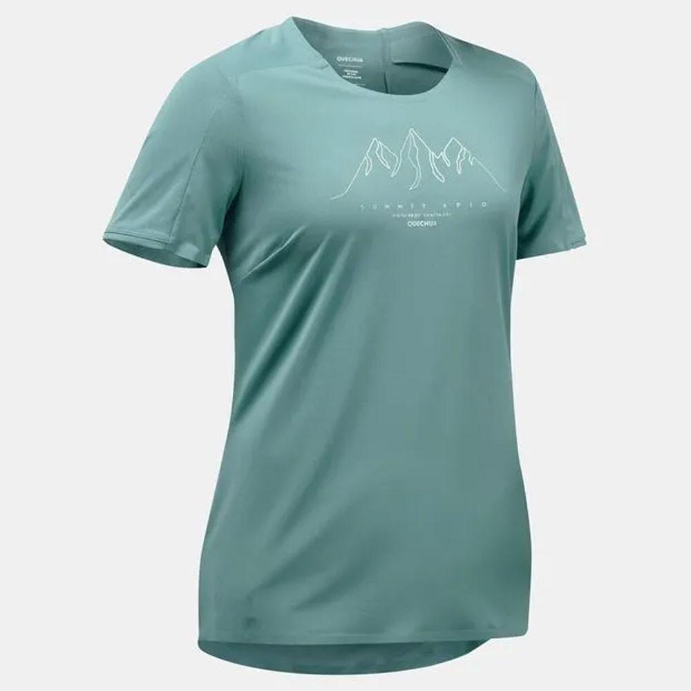 Camiseta Feminina de Trilha MH500 Quechua - 1