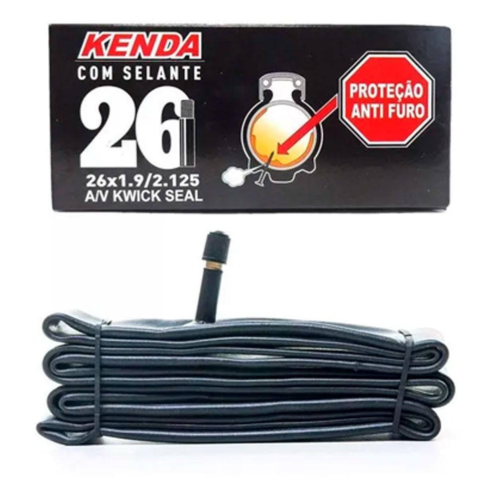 Câmara De Ar 26 X 1.9/2.125 Kenda Selante Anti Furo Preto Vacinada - 1
