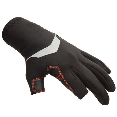 Luvas de Vela Sailing 900 Adulto Neoprene 1mm Com 2 Dedos Cortados Tribord