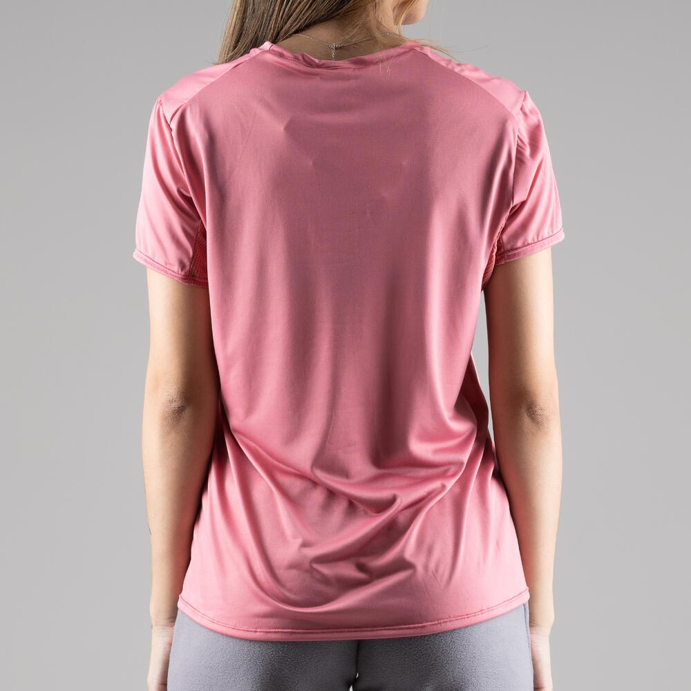 Camiseta Feminina de Trilha MH100 Pink Quechua - 4