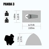 Barraca de Camping Panda 3 Pessoas Nautika - 6