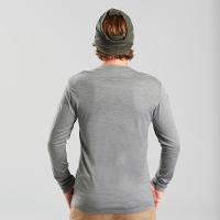 Camiseta Masculina de Trekking Lã Merino Travel100 - 3