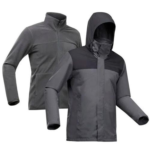 Jaqueta Masculina de Trekking Travel 100 3 em 1