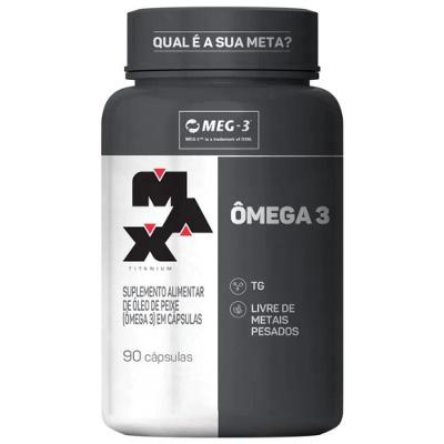Ômega 3 com 90 Cápsulas Max Titanium
