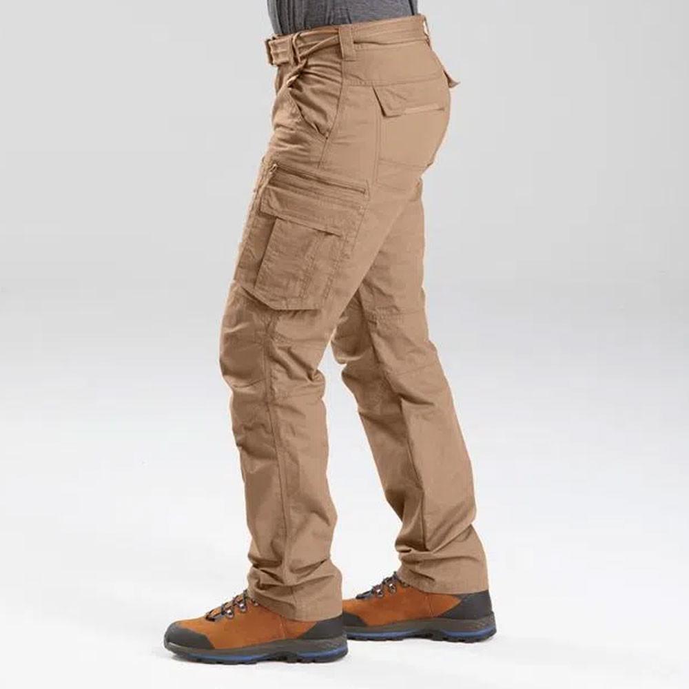 Calça Masculina de Trekking Travel 100 Castanho Forclaz - 5