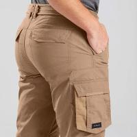 Calça Masculina de Trekking Travel 100 Castanho Forclaz