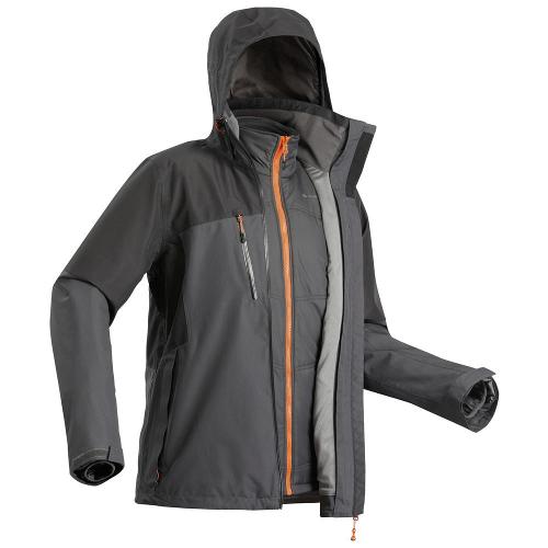 Jaqueta Masculina de Trekking Rainwarm500 3 em 1