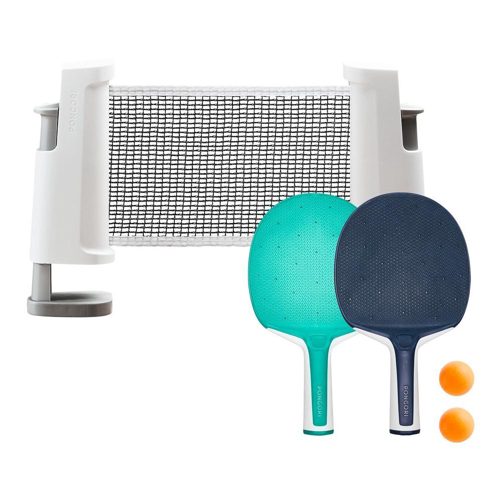 Kit Rede Ping Pong Rollnet com 2 Raquetes + 3 Bolas Pongori - 1