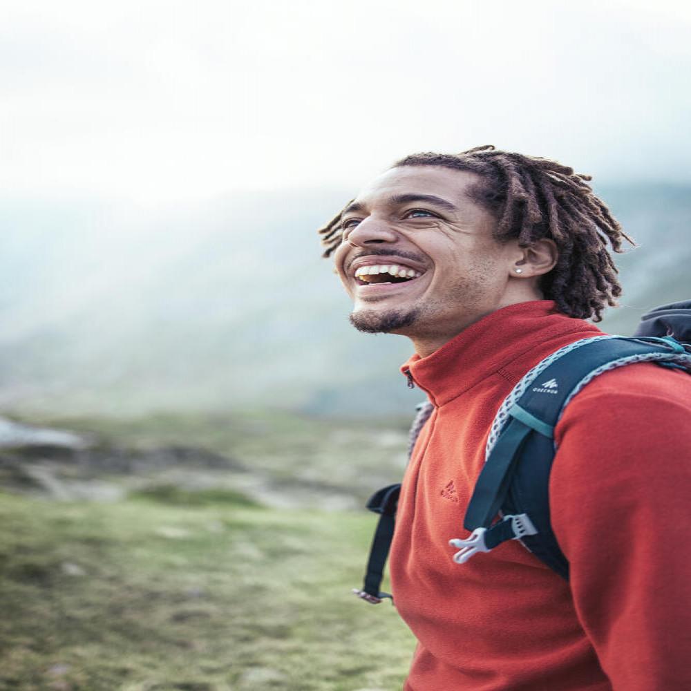 Blusa Fleece Masculina de Trilha Mh100 Quechua - 4