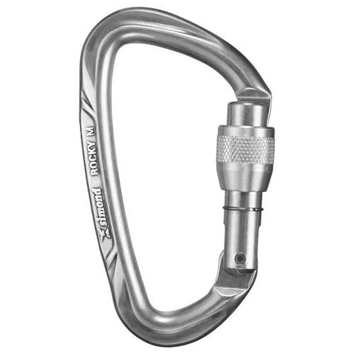 Mosquetão de Escalada e Alpinismo Rocky M Rosca Poli