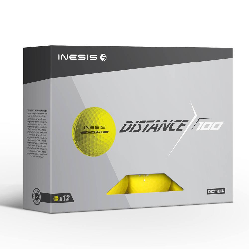 Bolas de Golf Distance 100 Inesis (Caixa 12 bolas) - 1