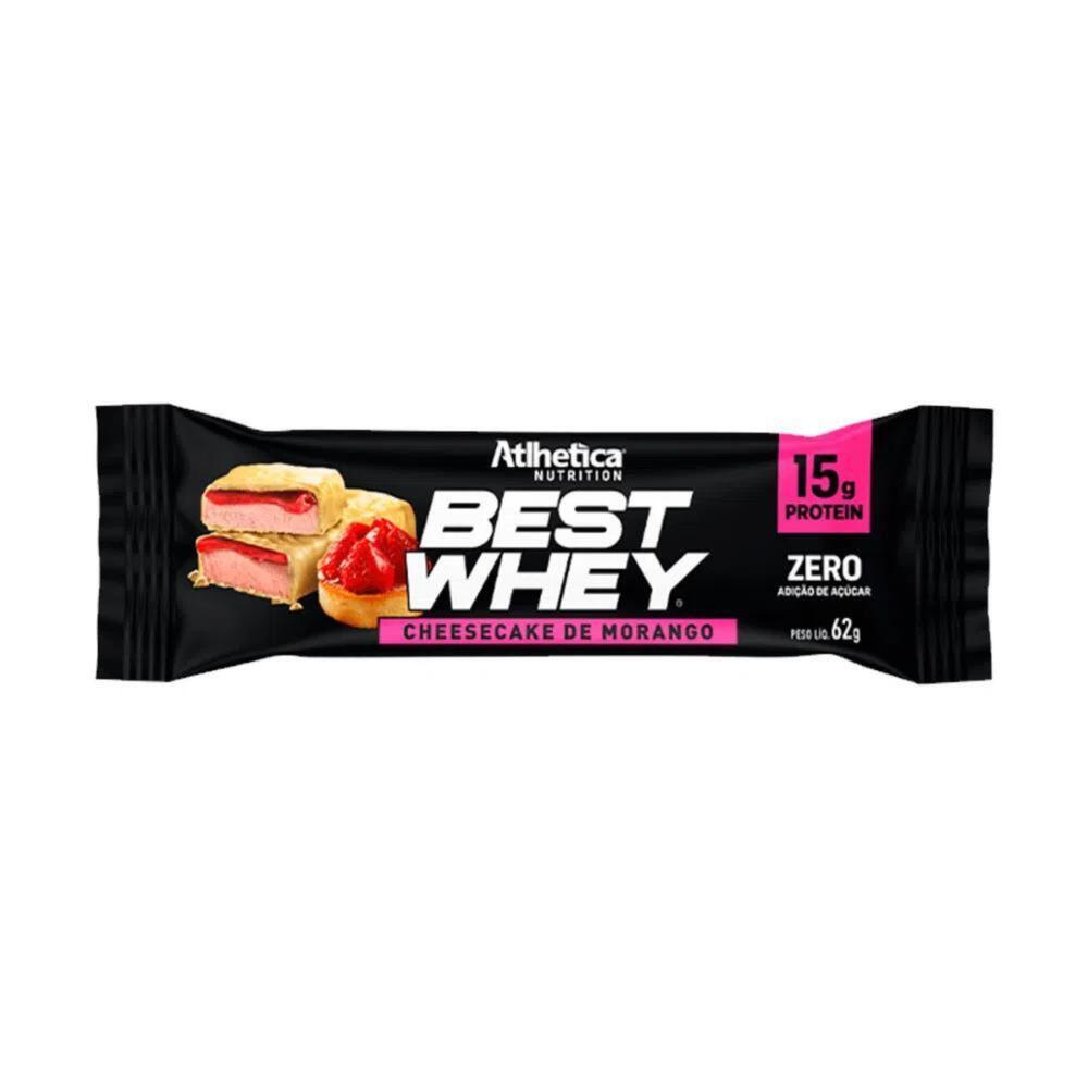 Barra de Proteína Best Whey Bar 62g Sabor Cheesecake de Morango - 1