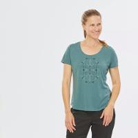 Camiseta Feminina de Trilha NH500 Verde Quechua - 3