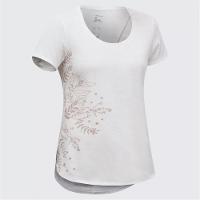 Camiseta Feminina de Trilha NH500 Quechua branco - 2