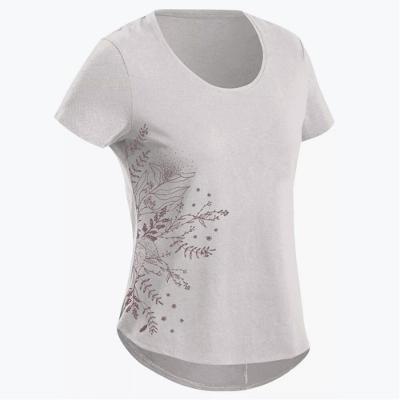 Camiseta Feminina de Trilha NH500 Quechua branco