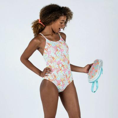 Maiô Infantil de Natação Lila Pantai Nabaiji