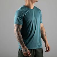 Camiseta Masculina de Trilha MH100 Verde Quechua - 3