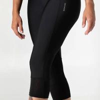Calça Capri Básica Mesh Feminina de Academia 120 Preto Domyos - 1
