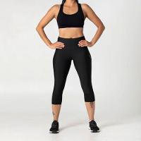 Calça Capri Básica Mesh Feminina de Academia 120 Preto Domyos - 2