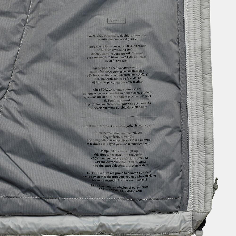 Casaco de Penas de Trekking Montanha - MT100 - 5° Grau Mulher - 8