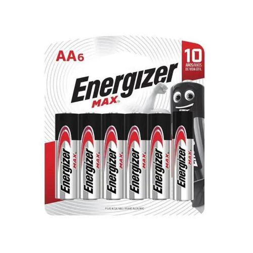 Pilha Alcalina Energizer AA C/6