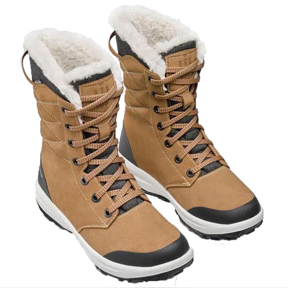Botas de Couro de Caminhada Quentes e Impermeáveis SH500 U-WARM Quechua - 2