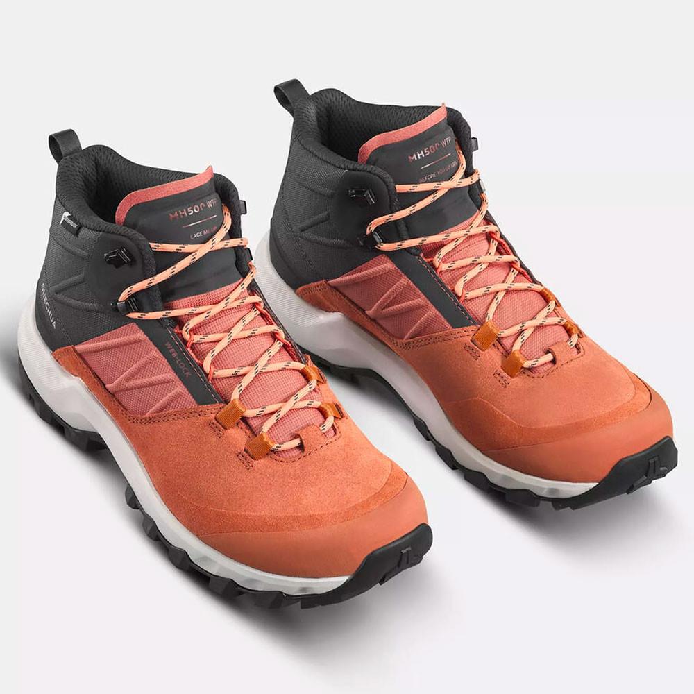 Bota Feminina Impermeável de Trilha MH500 MID - 5