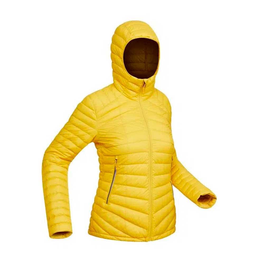 Jaqueta Feminina de Penas Trekking Full Down Amarelo Forclaz - 1