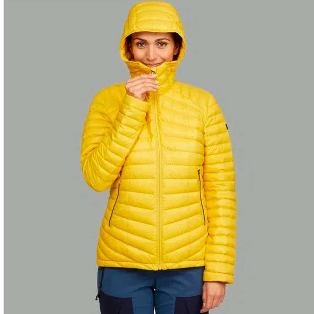 Jaqueta Feminina de Penas Trekking Full Down Amarelo Forclaz - 4