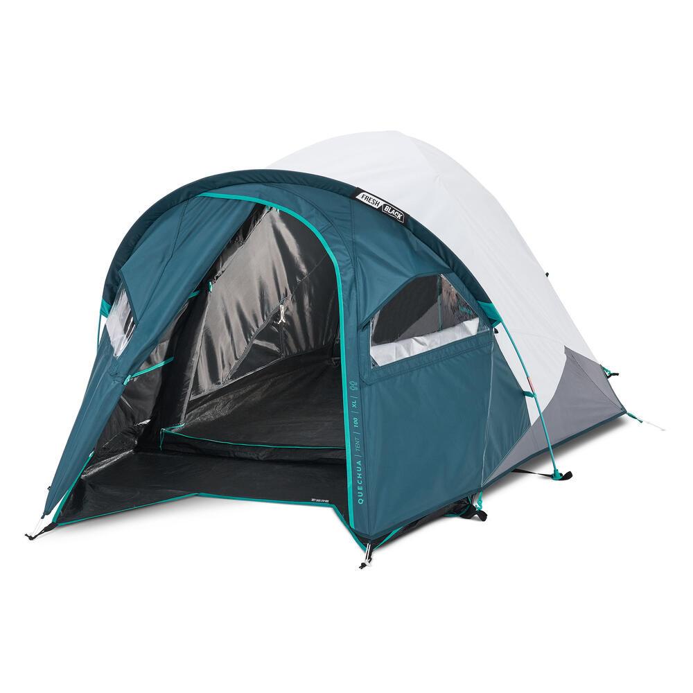Barraca de Trilha MH100 XL 2 pessoas Fresh e Black Quechua - 1