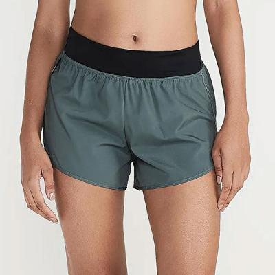 Shorts Feminino de Surf e Bodyboard Olaian verde-militar