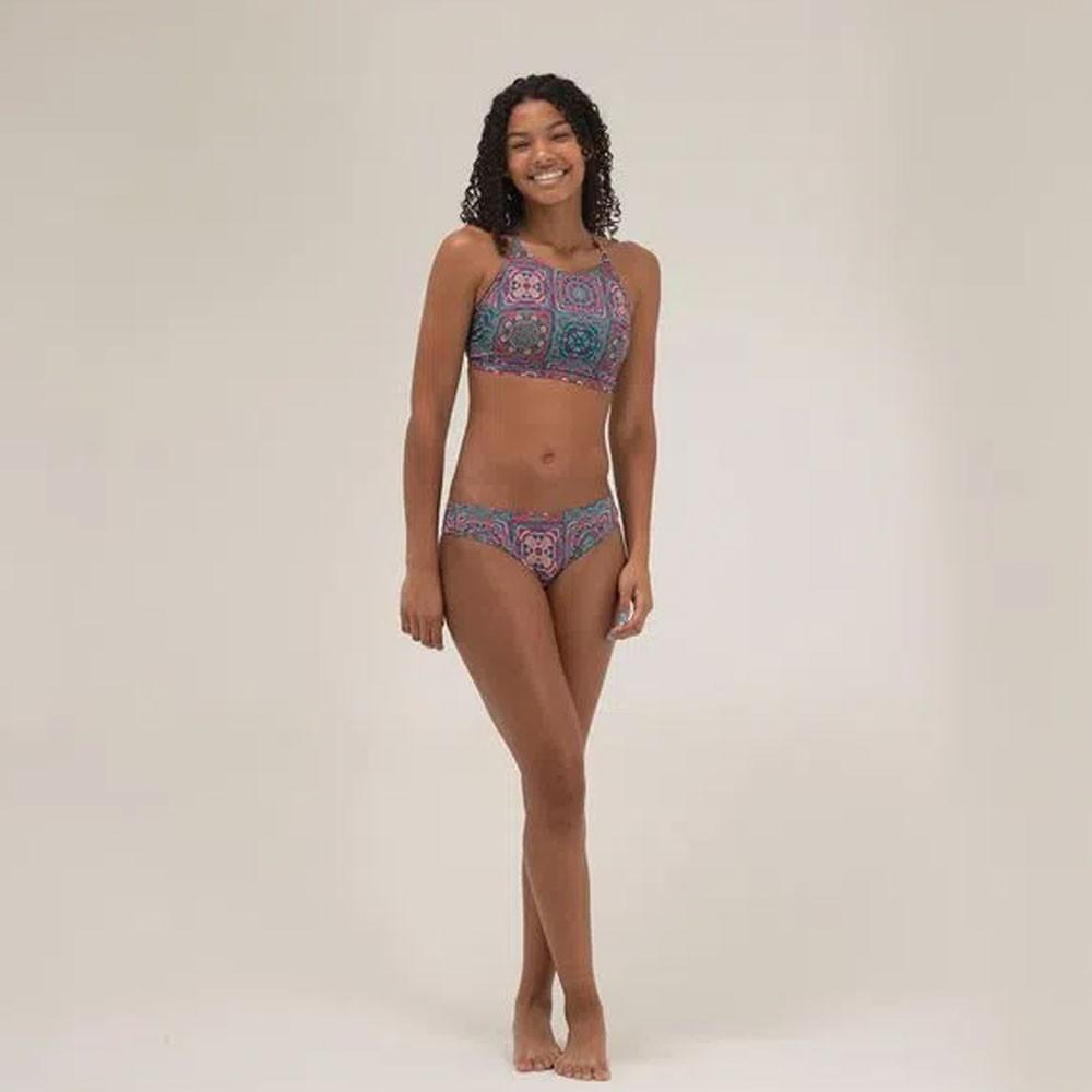 Biquíni Calcinha Alta de Surf Teen Olaian - 3