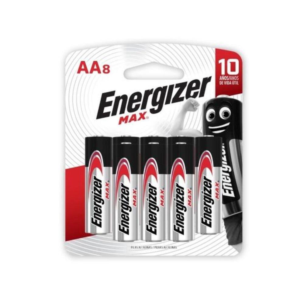 Pilha Alcalina Energizer AA com 8 - 1