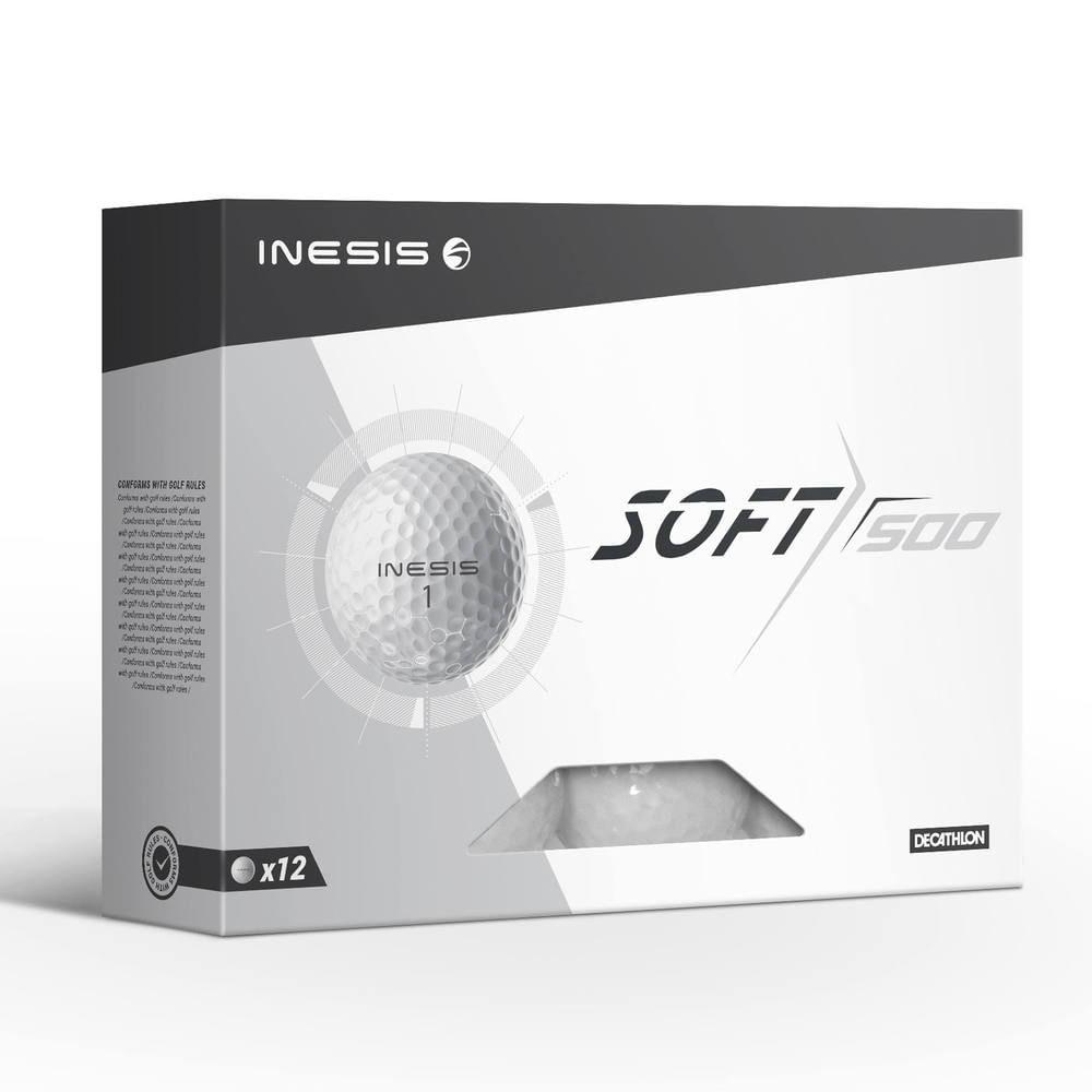 Kit 12 Bolas de Golfe Soft 500 Inesis - 1