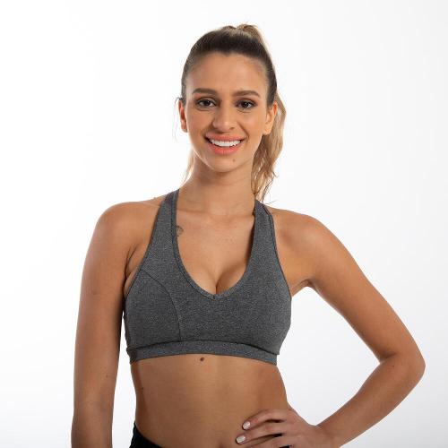 Top Feminino de Fitness Cardio Dynamic 500 Domyos