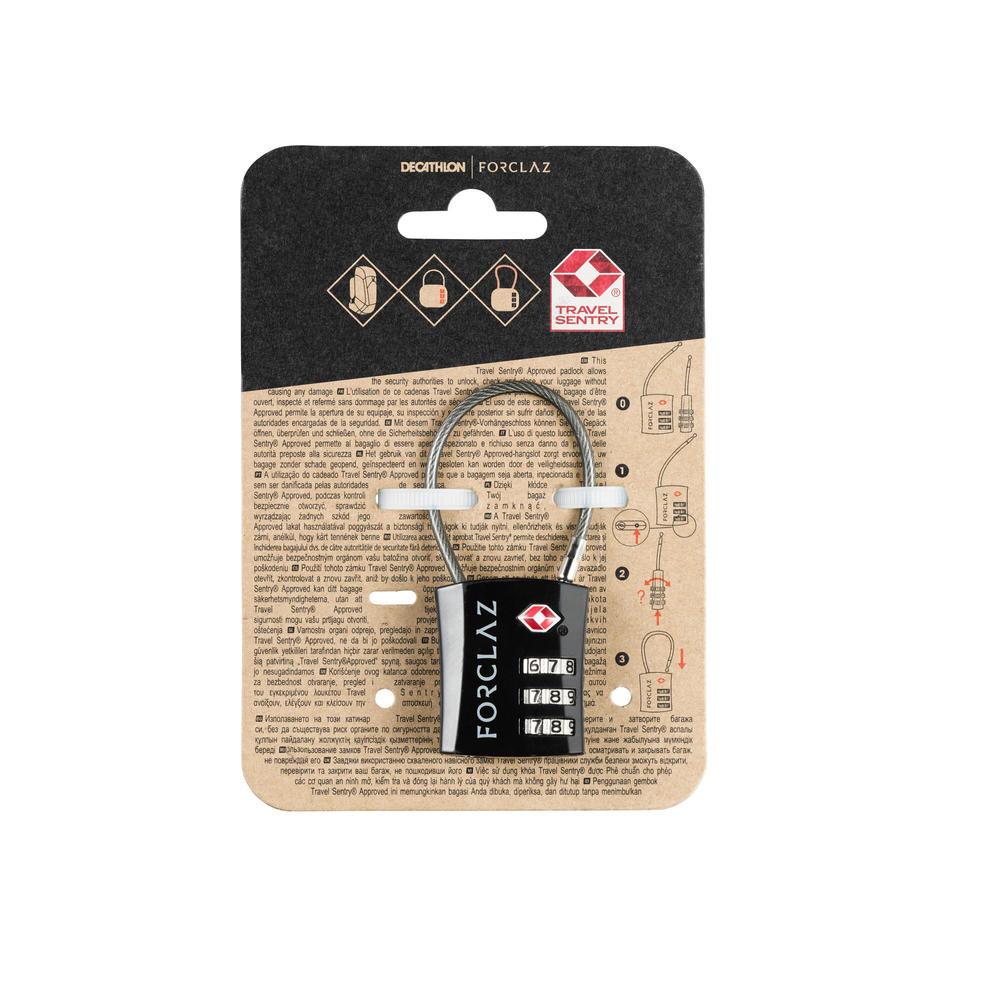 Cadeado de Cabo e Código TSA de Trekking Forclaz - 8