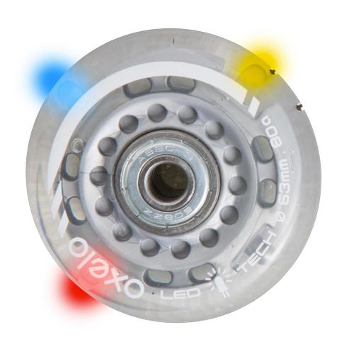 Rodas para Patins Flash 63mm 80A Oxelo (Kit c/2 rodas)