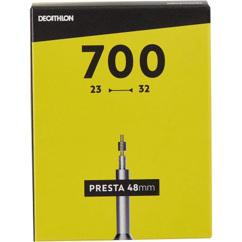 Câmara de ar 700x23/32 Válvula Presta 48mm Btwin