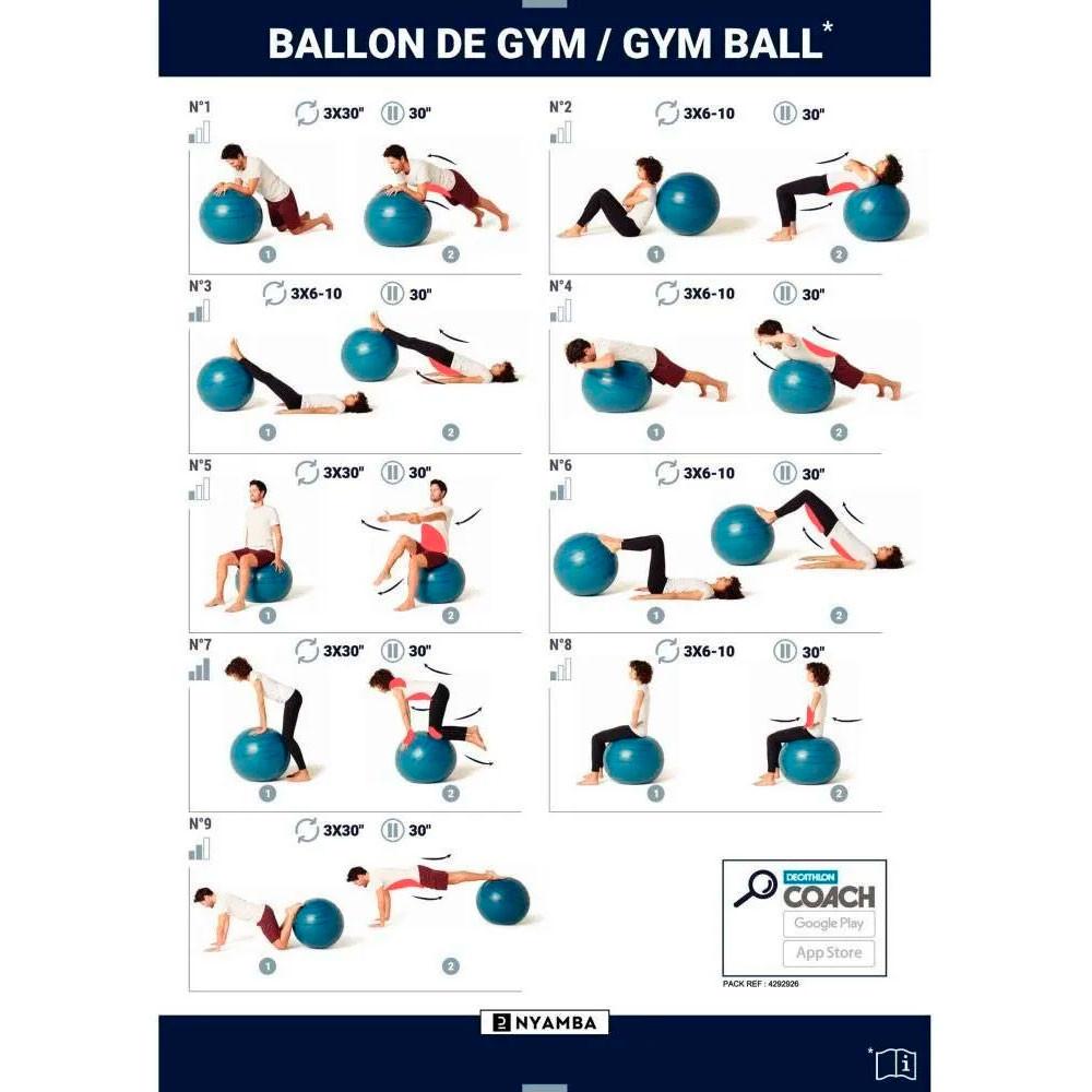 Bola de Ginástica e Pilates 55 Cm Tamanho 1 - 4