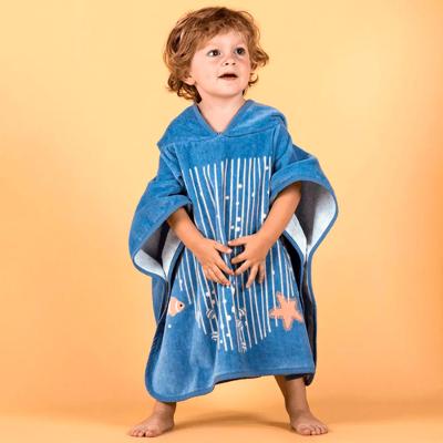 Poncho de Natação Algodão Bebê Baleia
