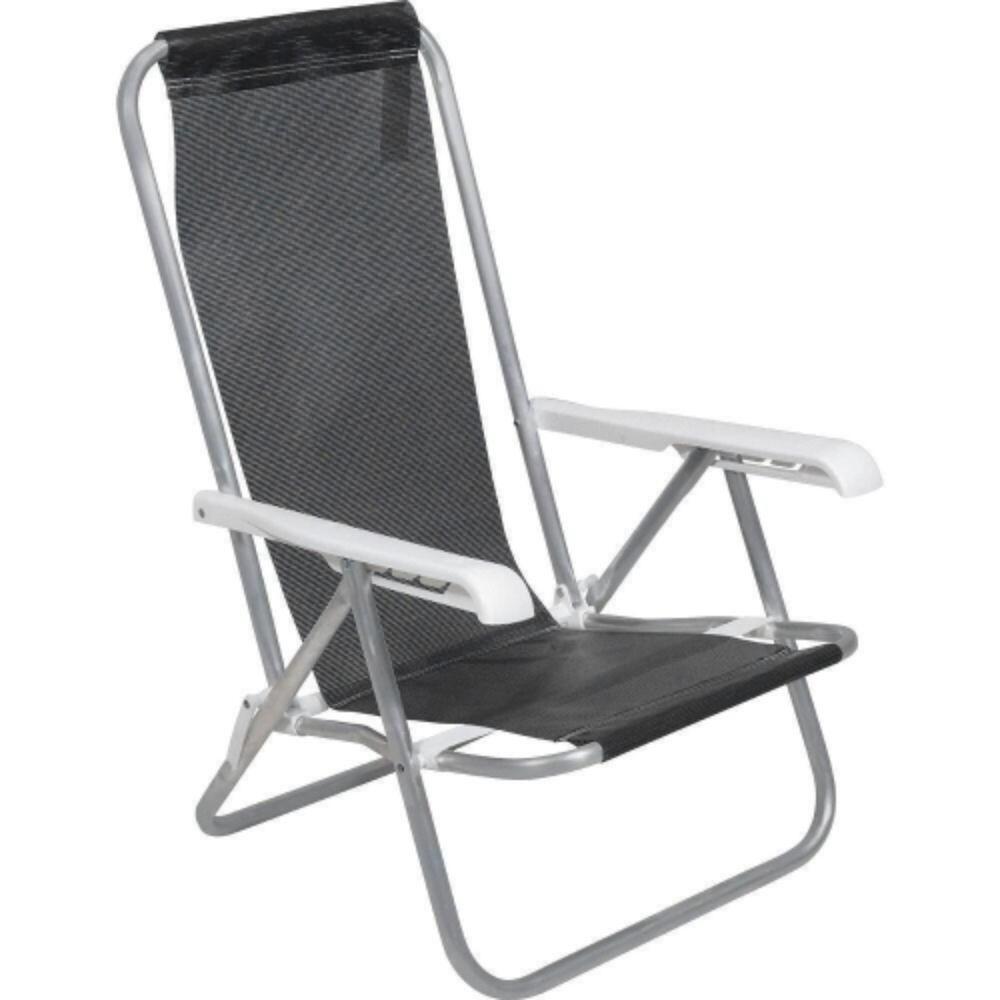 Cadeira Reclinável 4 Posições em Alumínio Lazy Bel - 1