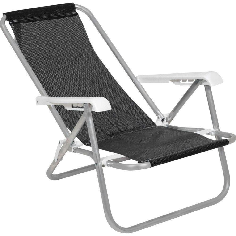 Cadeira Reclinável 4 Posições em Alumínio Lazy Bel - 2